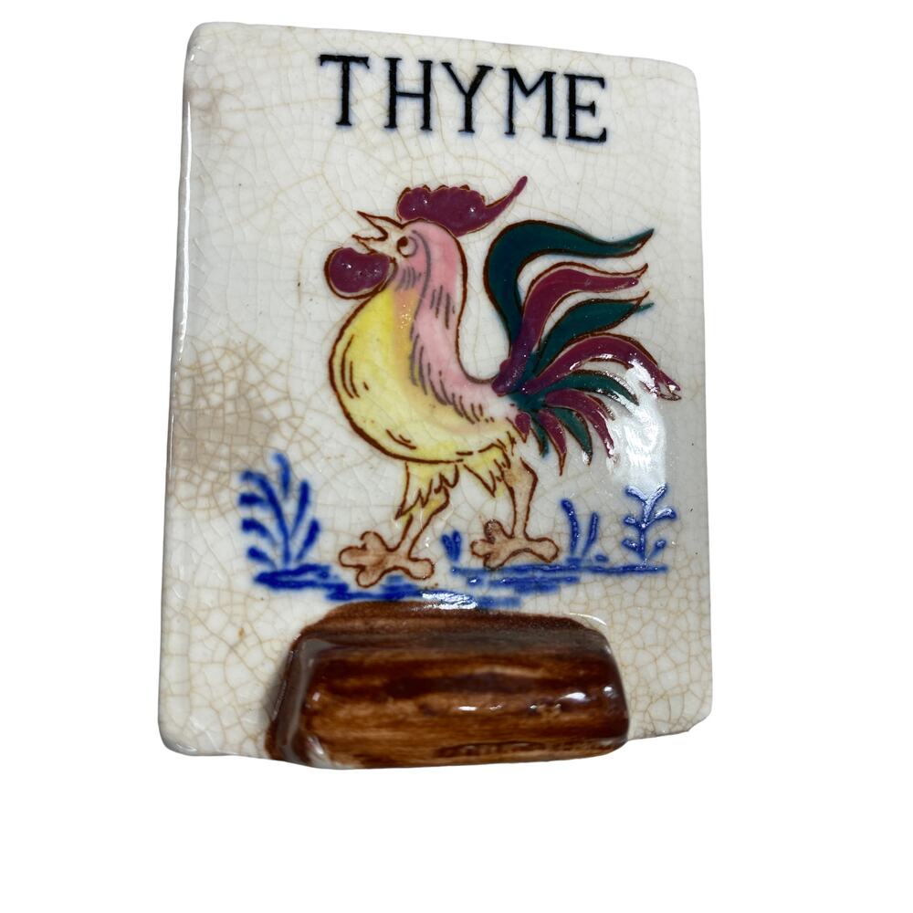 Vintage Thyme Spice 1950's Replacement Rooster Spice Shaker